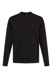 Hugo Boss Black Cotton Logo Details Sweatshirt