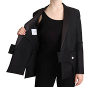 Costume National Black Long Sleeves Double Breasted Jacket