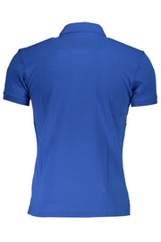 La Martina Blue Cotton Polo Shirt