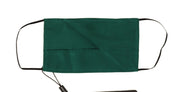Dolce & Gabbana Green Silk Pleated Elastic Ear Strap Face Mask