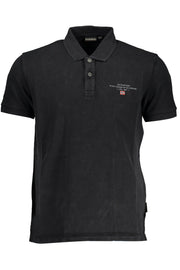 Napapijri Black Cotton Polo Shirt