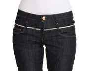 Acht Blue Denim Cotton Bottoms Straight Fit Jeans