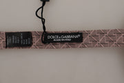 Dolce & Gabbana Gray Fantasy Print Adjustable Neck Papillon Bow Tie