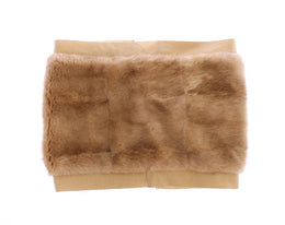 Dolce & Gabbana Beige MINK Fur Scarf Foulard Neck Wrap