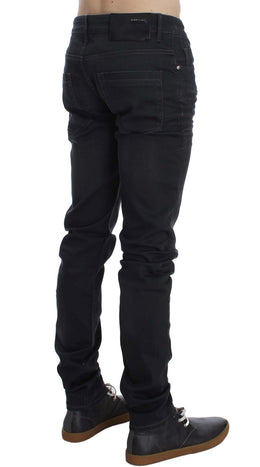 Acht Gray Cotton Stretch Slim Fit Jeans