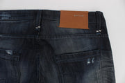Acht Blue Cotton Regular Straight Fit Jeans