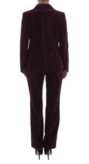 BENCIVENGA Purple Wool Suit T-Shirt Set
