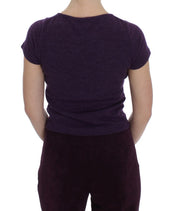 BENCIVENGA Purple Wool Suit T-Shirt Set