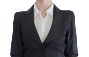 Exte Gray One Button Two Piece Suit