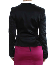 Exte Black Pink Stretch Blazer Jacket