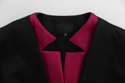 Exte Black Pink Stretch Blazer Jacket
