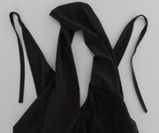 CORA GROPPO Gray Blue Stretch Blouse Top