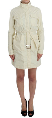 P.A.R.O.S.H. Beige Weather Proof Trench Jacket Coat