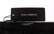 Dolce & Gabbana Silver Wide Belt Silk Cummerbund