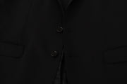 Dolce & Gabbana Black Single Breasted Jacket MARTINI Blazer