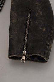 Dolce & Gabbana Black Houndstooth Polyester Bomber Jacket