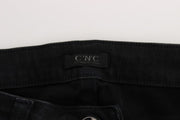 Costume National Black Cotton Slim Fit Denim Jeans