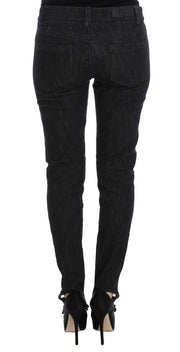 Ermanno Scervino Blue Cotton Slim Fit Denim Jeans