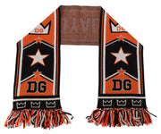 Dolce & Gabbana Multicolor DG Logo Printed Men Neck Wrap Shawl Scarf