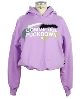 Comme Des Fuckdown Lilac Cotton Women Sweatshirt