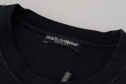 Dolce & Gabbana Black D&G Fashion Round Neck Cotton T-shirt