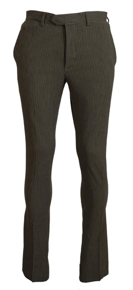 BENCIVENGA Multicolor Striped Pure Cotton Men Pants