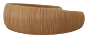 Dolce & Gabbana Beige Viscose Women Hair Headband Diadem