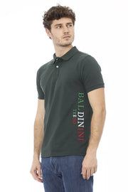 Baldinini Trend Green Cotton Polo Shirt