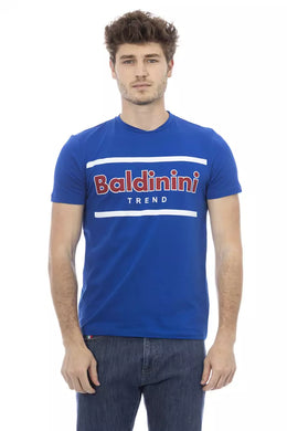 Baldinini Trend Blue Cotton T-Shirt