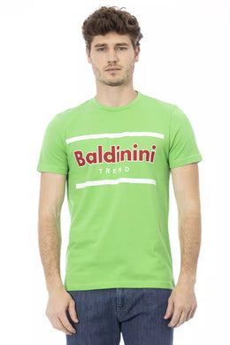 Baldinini Trend Green Cotton T-Shirt