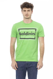 Baldinini Trend Green Cotton T-Shirt