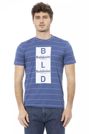 Baldinini Trend Blue Cotton T-Shirt