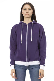 Baldinini Trend Purple Cotton Sweatshirt