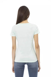Trussardi Action Light Blue Cotton T-Shirt