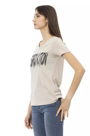 Trussardi Action Beige Cotton T-Shirt