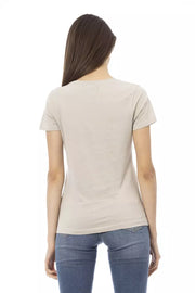 Trussardi Action Beige Cotton T-Shirt