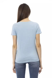 Trussardi Action Light Blue Cotton T-Shirt