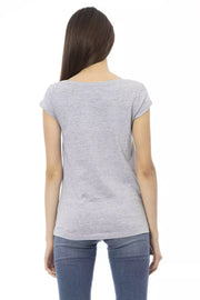 Trussardi Action Gray Cotton T-Shirt