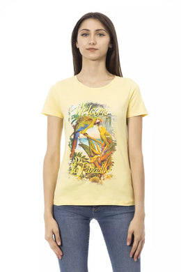 Trussardi Action Yellow Cotton T-Shirt