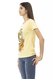 Trussardi Action Yellow Cotton T-Shirt