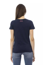 Trussardi Action Blue Cotton T-Shirt