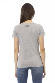 Trussardi Action Gray Cotton T-Shirt