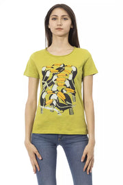 Trussardi Action Green Cotton T-Shirt