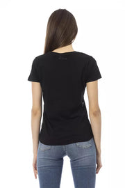 Trussardi Action Black Cotton Tops & T-Shirt