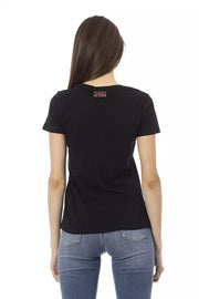 Trussardi Action Black Cotton T-Shirt