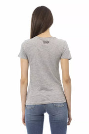 Trussardi Action Gray Cotton T-Shirt