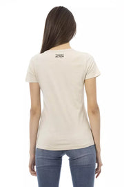 Trussardi Action Beige Cotton T-Shirt