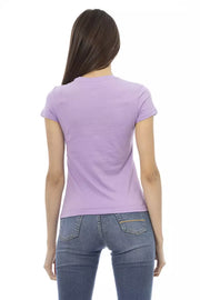 Trussardi Action Purple Cotton T-Shirt