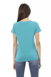 Trussardi Action Light Blue Cotton T-Shirt