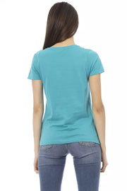 Trussardi Action Light Blue Cotton T-Shirt